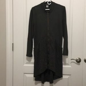 XCVI size medium green tunic 100% cotton